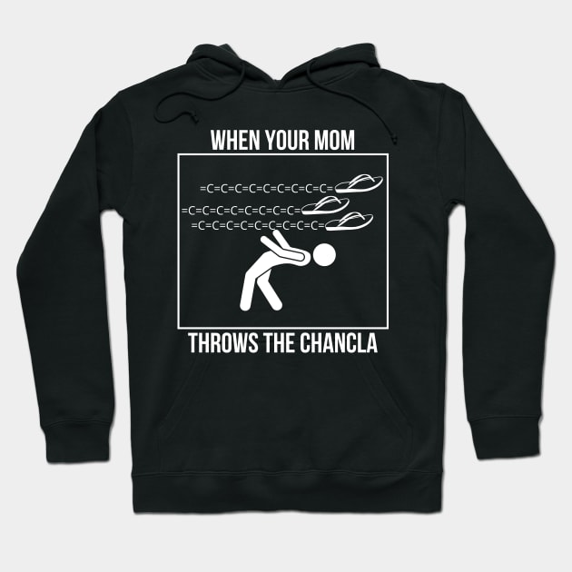 La Chancla Mexican Meme Dodging Bullet Time Parody Hoodie by Julio Regis